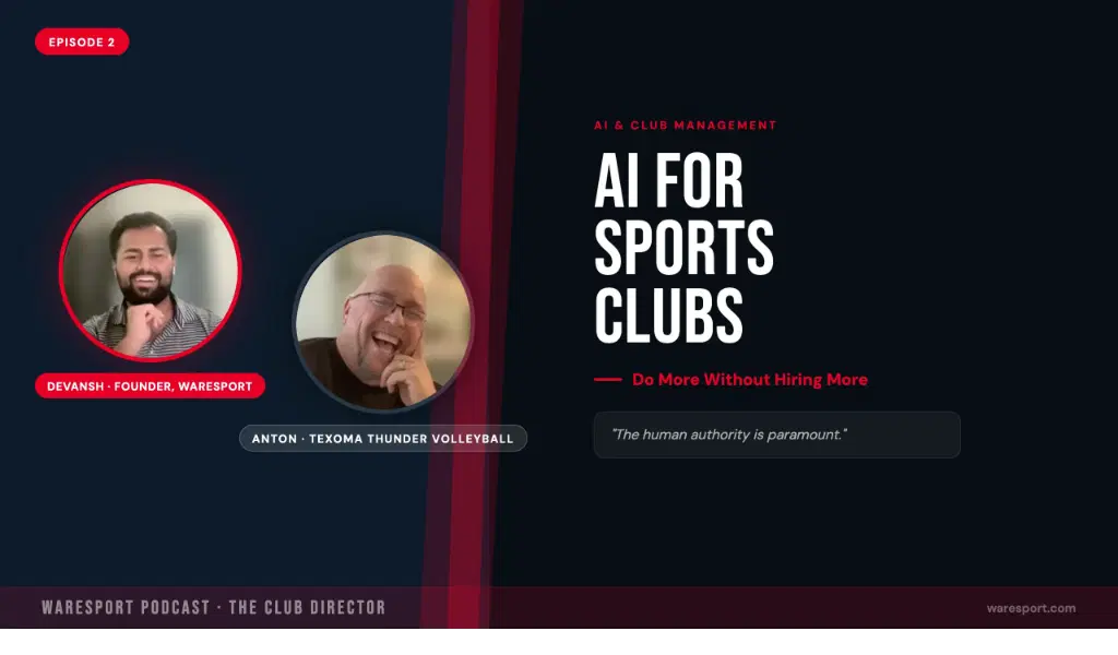 AI for Sports Clubs: Do More Without Hiring More — Anton Bucher