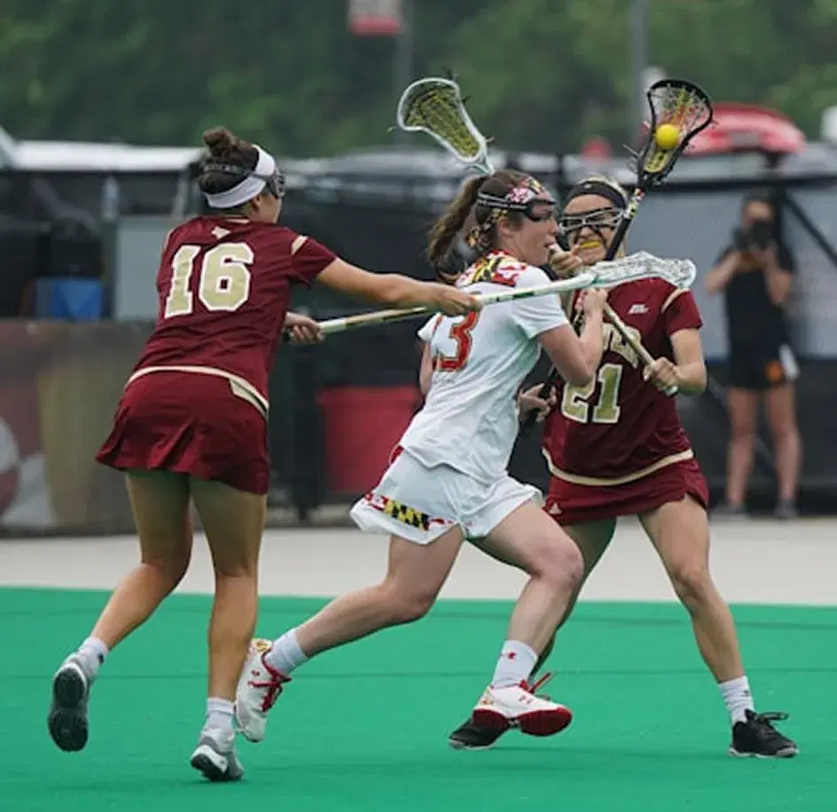Girls lacrosse play during the tournament